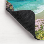 ニューキービーチインNorth Cornwallワイルドフラワークリフ マウスパッド (コーナー)