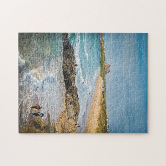 ニューキーフィストラルビーチアットサンセット ジグソーパズル (横)