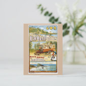 ニューキー、セレディジョン、ウェールズ、列車の旅 ポストカード (スタンド正面)