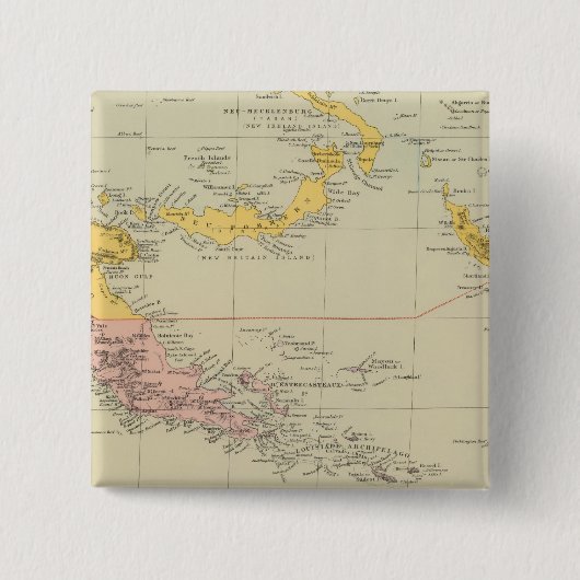 ニューギニア·ソロモン諸島 缶バッジ (正面)