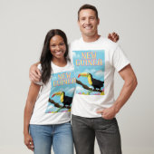 ニューギニア・トゥカンの旅行ポスター Tシャツ (ユニセックス)