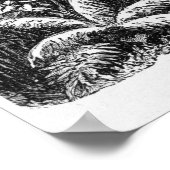 ニューギニア・メミワのアルファク村の家 ポスター (角)