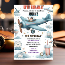 ニュークラウド9飛ぶ可愛いスカイジョイ飛行機1回目の誕生日