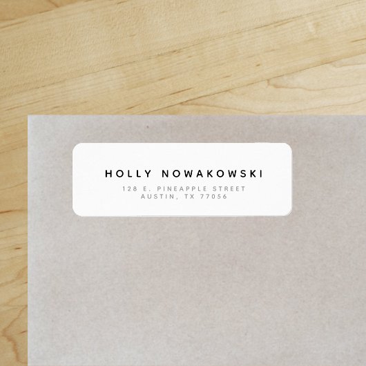 ニュークラシック差出人住所ミニマルモダンリストシック ラベル