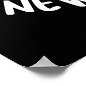 ニュークンバーおもしろいベジキュウリープンダークBG ポスター (角)