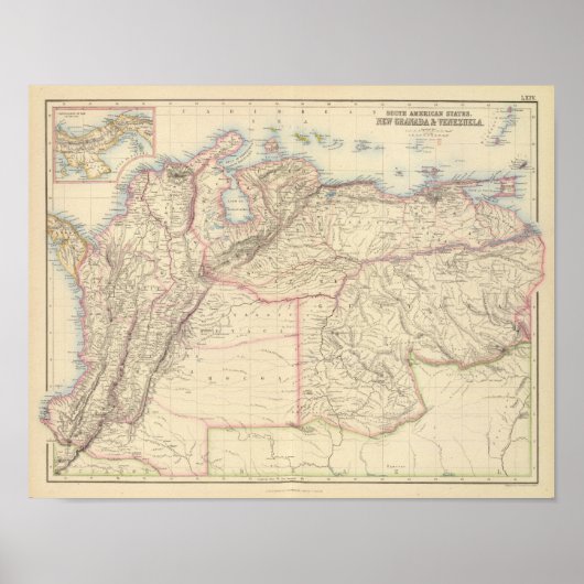 ニューグラナダとベネズエラ ポスター (正面)