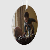 ニューグランドパ1stクリスマス素朴のカスタム写真 オーナメント (正面)