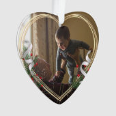 ニューグランドパ&ベビーホリーパイン金ゴールドフレーム写真 オーナメント (正面)