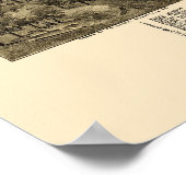 ニューケンジントン、PAパノラママップ – 1896 ポスター (角)