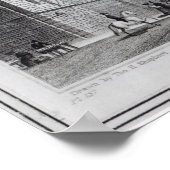 ニューゲート刑務所とオールド・ベイリー ポスター (角)