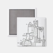 ニューコメン大気エンジン マグネット (正面/裏面)