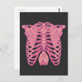 ニューゴシックこうもりスケルトン美学ゴシックウィッカ信者 異教の ポストカード (正面/裏面)