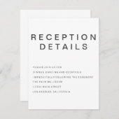 ニューゴシック ミニマリスト エンクロージャーカード (正面/裏面)