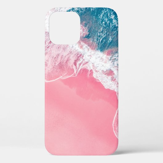 ニューサウスのピンクの砂色のビーチの空中を見る  Case-Mate iPhoneケース (裏面)