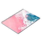 ニューサウスのピンク色の砂のビーチの空中眺め ノートブック (左側)