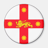 ニューサウスウェールズ州のバッジ、オーストラリアの磁石 マグネット (正面)