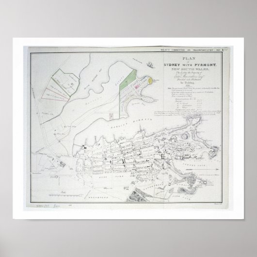 ニューサウスウェールズ州ピルモント市とのシドニー計画 ポスター (正面)