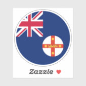 ニューサウスウェールズ州旗ステッカー シール (シート)