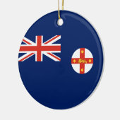 ニューサウスウェールズ州旗(オーストラリア州) セラミックオーナメント (左)