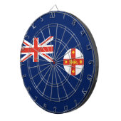 ニューサウスウェールズ州旗(オーストラリア州) ダーツボード (正面右)