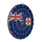 ニューサウスウェールズ州旗(オーストラリア州) ダーツボード (正面左)