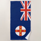 ニューサウスウェールズ州旗(オーストラリア州) ビーチタオル (正面)