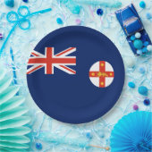 ニューサウスウェールズ州旗(オーストラリア州) ペーパープレート (パーティー)