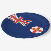 ニューサウスウェールズ州旗(オーストラリア州) ペーパープレート (アングル)