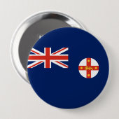 ニューサウスウェールズ州旗(オーストラリア州) 缶バッジ (正面&裏面)