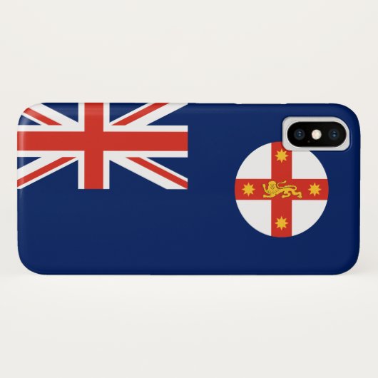 ニューサウスウェールズ州旗(オーストラリア州) Case-Mate iPhoneケース (裏面(横))