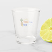 ニューサニーデイサマービーブアロハバケーションビーチ ショットグラス (裏面)