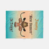 ニューシェリフインタウンロングホーンフリースブランケット フリースブランケット (正面(横))