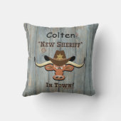 ニューシェリフインタウンロングホーン装飾用クッション クッション (裏面)