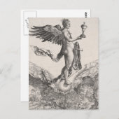 ニューシス、版木、銅版、版画by Albrecht Durer ポストカード (正面/裏面)
