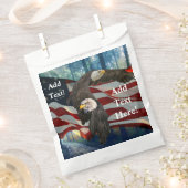 ニューシチズンシップアメリカ国旗のハゲ鷲 フェイバーバッグ (クリップ留めされた状態)