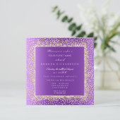 ニューシャンパンゴールドグリッターコンフェッティ 招待状 (スタンド正面)