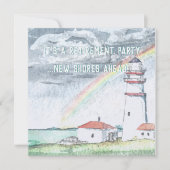 ニューショアーズライトハウスリタイアメントパーティの招待状 招待状 (正面)