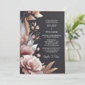 ニューシルクピンクボホピーニーガーデンダスティーバラ結婚ズ 招待状 (スタンド正面)