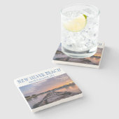 ニューシルバービーチマーブルコースター ストーンコースター (横)