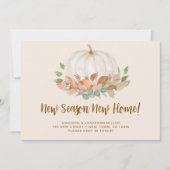 ニューシーズンニューホームカボチャ秋秋ムービング 案内状 (正面)