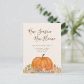 ニューシーズンニューホーム秋パンプキンムービング 案内ポストカード (スタンド正面)