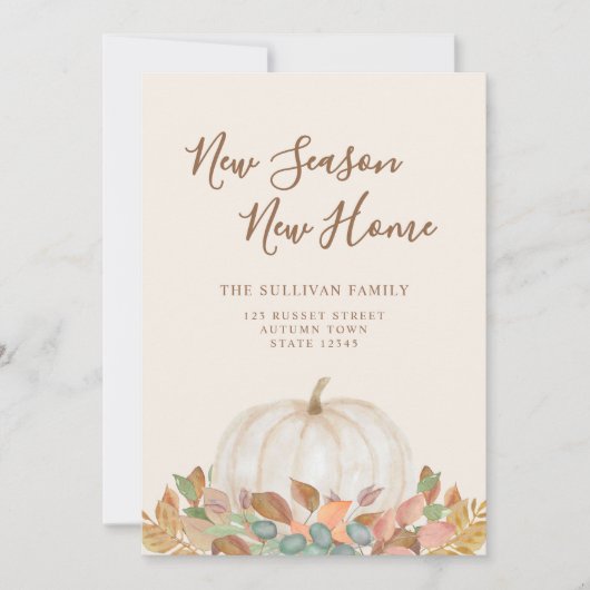 ニューシーズンニューホーム秋パンプキンムービング 案内状 (正面)