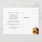 ニューシーズンニューホーム秋秋ひまわりムービング 案内ポストカード (裏面)