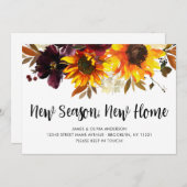 ニューシーズンニューホーム秋秋ひまわりムービング 案内状 (正面/裏面)