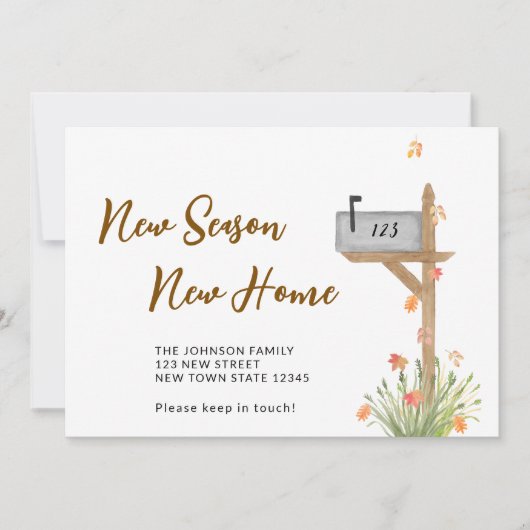 ニューシーズンニューホーム秋秋ムービング 案内状 (正面)