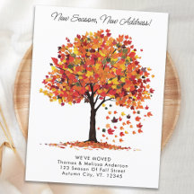 ニューシーズン新しいアドレス秋の引っ越しました移動