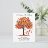 ニューシーズン新しいアドレス秋の引っ越しました移動 案内ポストカード (スタンド正面)