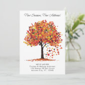 ニューシーズン新しいアドレス秋の引っ越しました移動 案内状 (スタンド正面)