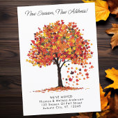 ニューシーズン新しいアドレス秋の引っ越しました移動 案内状