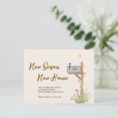 ニューシーズン新しいホーム秋の引越し告知 案内ポストカード (スタンド正面)